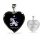 Capricorn Horoscope Zodiac Necklace Stainless Steel or 18k Gold Heart 18-22"-Express Your Love Gifts