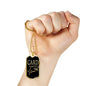 Card Shark Dog Tag Stainless Steel or 18k Gold 24" Chain-Express Your Love Gifts