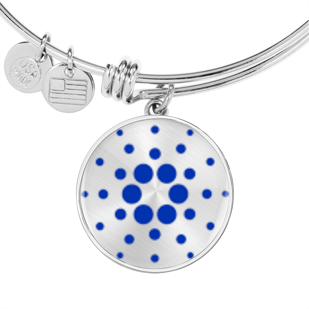 Cardano (ADA) Bracelet Stainless Steel or 18k Gold Circle Bangle-Express Your Love Gifts