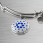 Cardano (ADA) Bracelet Stainless Steel or 18k Gold Circle Bangle-Express Your Love Gifts