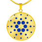 Cardano (ADA) Circle Necklace Stainless Steel or 18k Gold 18-22"-Express Your Love Gifts