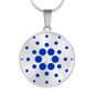 Cardano (ADA) Circle Necklace Stainless Steel or 18k Gold 18-22"-Express Your Love Gifts