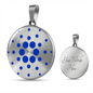 Cardano (ADA) Circle Necklace Stainless Steel or 18k Gold 18-22"-Express Your Love Gifts