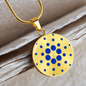 Cardano (ADA) Circle Necklace Stainless Steel or 18k Gold 18-22"-Express Your Love Gifts