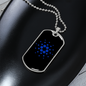 Cardano (ADA) Crypto Necklace Stainless Steel or 18k Gold Dog Tag 24" Chain-Express Your Love Gifts