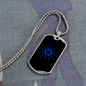 Cardano (ADA) Crypto Necklace Stainless Steel or 18k Gold Dog Tag 24" Chain-Express Your Love Gifts