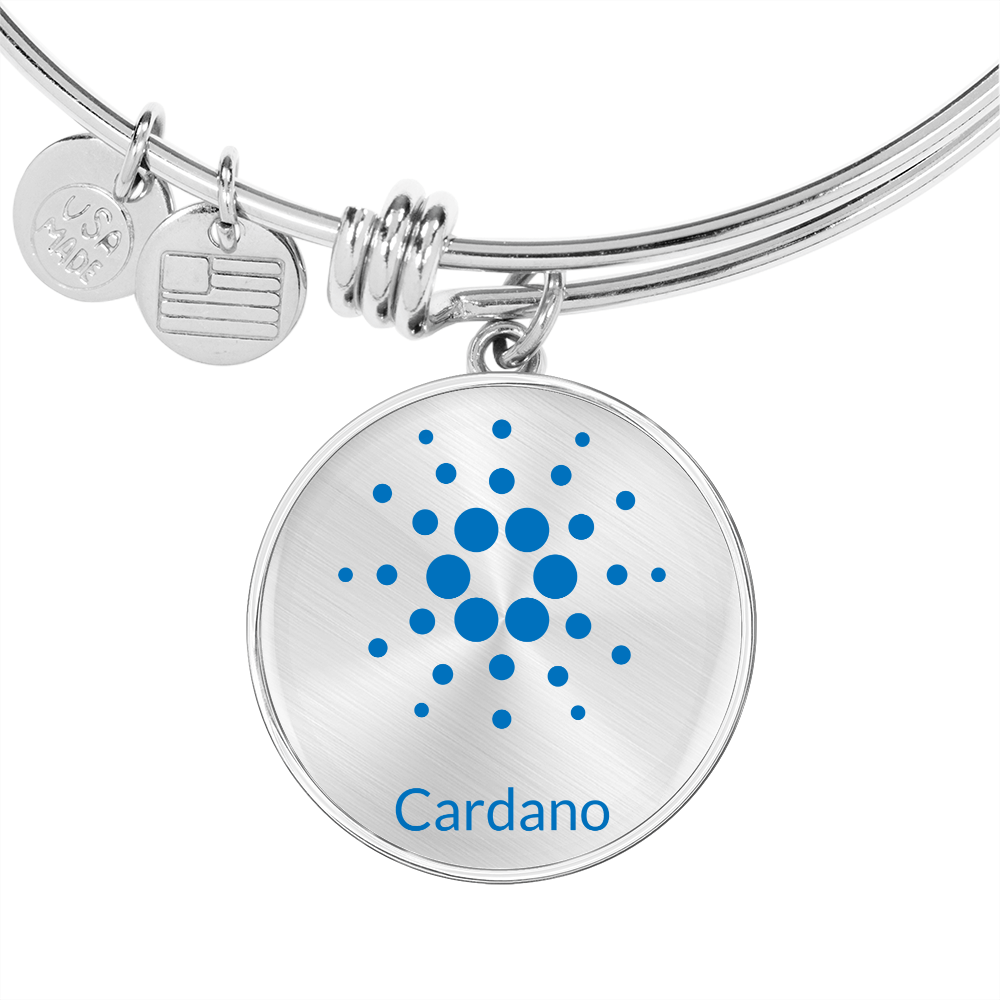 Cardano Black Bracelet Stainless Steel or 18k Gold Circle Bangle-Express Your Love Gifts