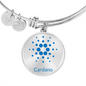 Cardano Black Bracelet Stainless Steel or 18k Gold Circle Bangle-Express Your Love Gifts