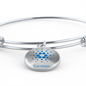 Cardano Black Bracelet Stainless Steel or 18k Gold Circle Bangle-Express Your Love Gifts