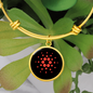 Cardano Crypto Necklace Bracelet Stainless Steel or 18k Gold Circle Bangle-Express Your Love Gifts