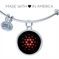 Cardano Crypto Necklace Bracelet Stainless Steel or 18k Gold Circle Bangle-Express Your Love Gifts