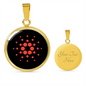 Cardano Crypto Necklace Circle Necklace Stainless Steel or 18k Gold 18-22"-Express Your Love Gifts