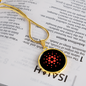 Cardano Crypto Necklace Circle Necklace Stainless Steel or 18k Gold 18-22"-Express Your Love Gifts