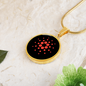 Cardano Crypto Necklace Circle Necklace Stainless Steel or 18k Gold 18-22"-Express Your Love Gifts