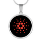 Cardano Crypto Necklace Circle Necklace Stainless Steel or 18k Gold 18-22"-Express Your Love Gifts