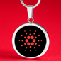 Cardano Crypto Necklace Circle Necklace Stainless Steel or 18k Gold 18-22"-Express Your Love Gifts