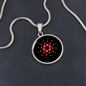 Cardano Crypto Necklace Circle Necklace Stainless Steel or 18k Gold 18-22"-Express Your Love Gifts