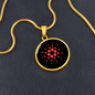Cardano Crypto Necklace Circle Necklace Stainless Steel or 18k Gold 18-22"-Express Your Love Gifts
