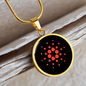 Cardano Crypto Necklace Circle Necklace Stainless Steel or 18k Gold 18-22"-Express Your Love Gifts
