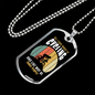 CAre Only Is Cycling Necklace Stainless Steel or 18k Gold Dog Tag 24"-Express Your Love Gifts