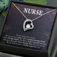 Caring Angel Nurse Healthcare Medical Worker Nurse Appreciation Gift Forever Necklace w Message Card-Express Your Love Gifts