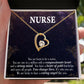 Caring Angel Nurse Healthcare Medical Worker Nurse Appreciation Gift Forever Necklace w Message Card-Express Your Love Gifts