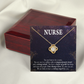 Caring Angel Nurse Healthcare Medical Worker Nurse Appreciation Gift Infinity Knot Necklace Message Card-Express Your Love Gifts