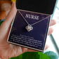 Caring Angel Nurse Healthcare Medical Worker Nurse Appreciation Gift Infinity Knot Necklace Message Card-Express Your Love Gifts