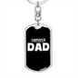 Carpenter Dad Swivel Keychain Woodworker Dog Tag Stainless Steel or 18k Gold-Express Your Love Gifts