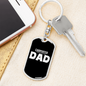Carpenter Dad Swivel Keychain Woodworker Dog Tag Stainless Steel or 18k Gold-Express Your Love Gifts
