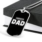 Carpenter Dad Woodworker Dog Tag Stainless Steel or 18k Gold W 24"-Express Your Love Gifts