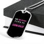 Casino Dealer Blood Gambler Necklace Stainless Steel or 18k Gold Dog Tag 24-Express Your Love Gifts