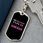 Casino Dealer Gambler Keychain Stainless Steel or 18k Gold Dog Tag Keyring-Express Your Love Gifts