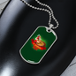 Casino Night Gambler Necklace Stainless Steel or 18k Gold Dog Tag 24-Express Your Love Gifts