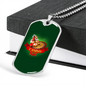Casino Night Gambler Necklace Stainless Steel or 18k Gold Dog Tag 24-Express Your Love Gifts