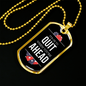 Casino Quote Gambler Necklace Stainless Steel or 18k Gold Dog Tag 24-Express Your Love Gifts