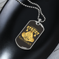 Casino Street Gambler Necklace Stainless Steel or 18k Gold Dog Tag 24" Chain-Express Your Love Gifts