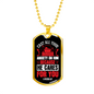 Cast All Anxiety 1 Peter 5:7 Necklace Stainless Steel or 18k Gold Dog Tag 24" Chain-Express Your Love Gifts