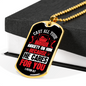 Cast All Anxiety 1 Peter 5:7 Necklace Stainless Steel or 18k Gold Dog Tag 24" Chain-Express Your Love Gifts