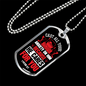 Cast All Anxiety 1 Peter 5:7 Necklace Stainless Steel or 18k Gold Dog Tag 24" Chain-Express Your Love Gifts