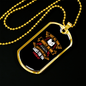 Cast All Your Anxiety 1 Peter 5:7 Necklace Stainless Steel or 18k Gold Dog Tag 24" Chain-Express Your Love Gifts