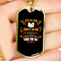 Cast All Your Anxiety 1 Peter 5:7 Necklace Stainless Steel or 18k Gold Dog Tag 24" Chain-Express Your Love Gifts