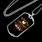 Cast All Your Anxiety 1 Peter 5:7 Necklace Stainless Steel or 18k Gold Dog Tag 24" Chain-Express Your Love Gifts