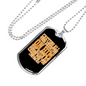 Cast Anxieties On Him 1 Peter 5:7 Necklace Stainless Steel or 18k Gold Dog Tag 24" Chain-Express Your Love Gifts