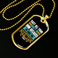 Cast Your Anxiety 1 Peter 5:7 Necklace Stainless Steel or 18k Gold Dog Tag 24" Chain-Express Your Love Gifts