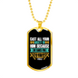 Cast Your Anxiety 1 Peter 5:7 Necklace Stainless Steel or 18k Gold Dog Tag 24" Chain-Express Your Love Gifts