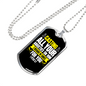 Casting All Anxieties 1 Peter 5:7 Necklace Stainless Steel or 18k Gold Dog Tag 24" Chain-Express Your Love Gifts