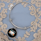 Cat About Catnip Bracelet Stainless Steel or 18k Gold Circle Bangle-Express Your Love Gifts