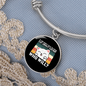 Cat About Catnip Bracelet Stainless Steel or 18k Gold Circle Bangle-Express Your Love Gifts