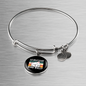 Cat About Catnip Bracelet Stainless Steel or 18k Gold Circle Bangle-Express Your Love Gifts